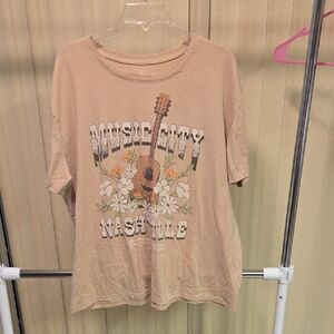 Time and Tru Tan Music City Graphic Tee